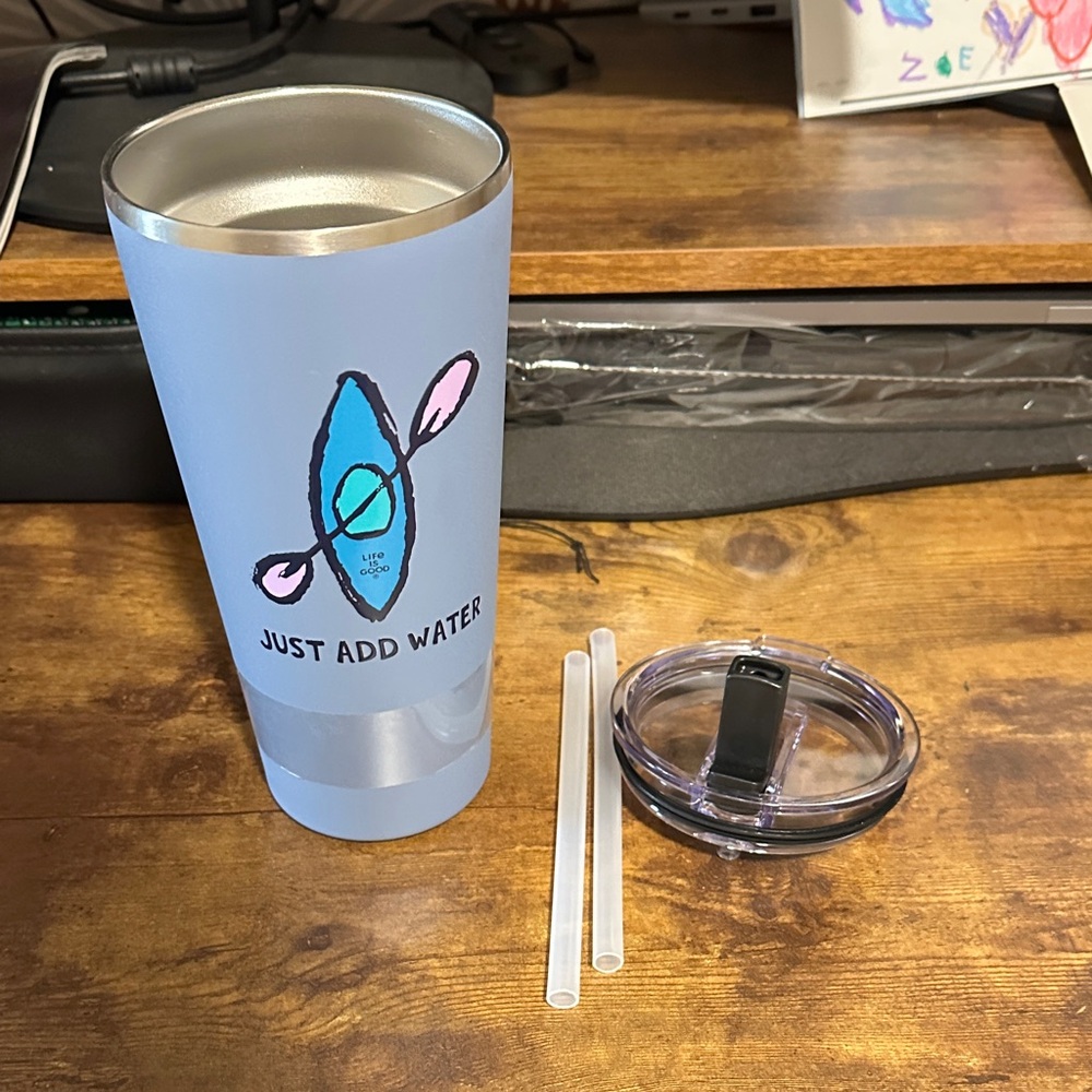 Life Is Good Modern Blue Tumbler - Picture 5 of 5